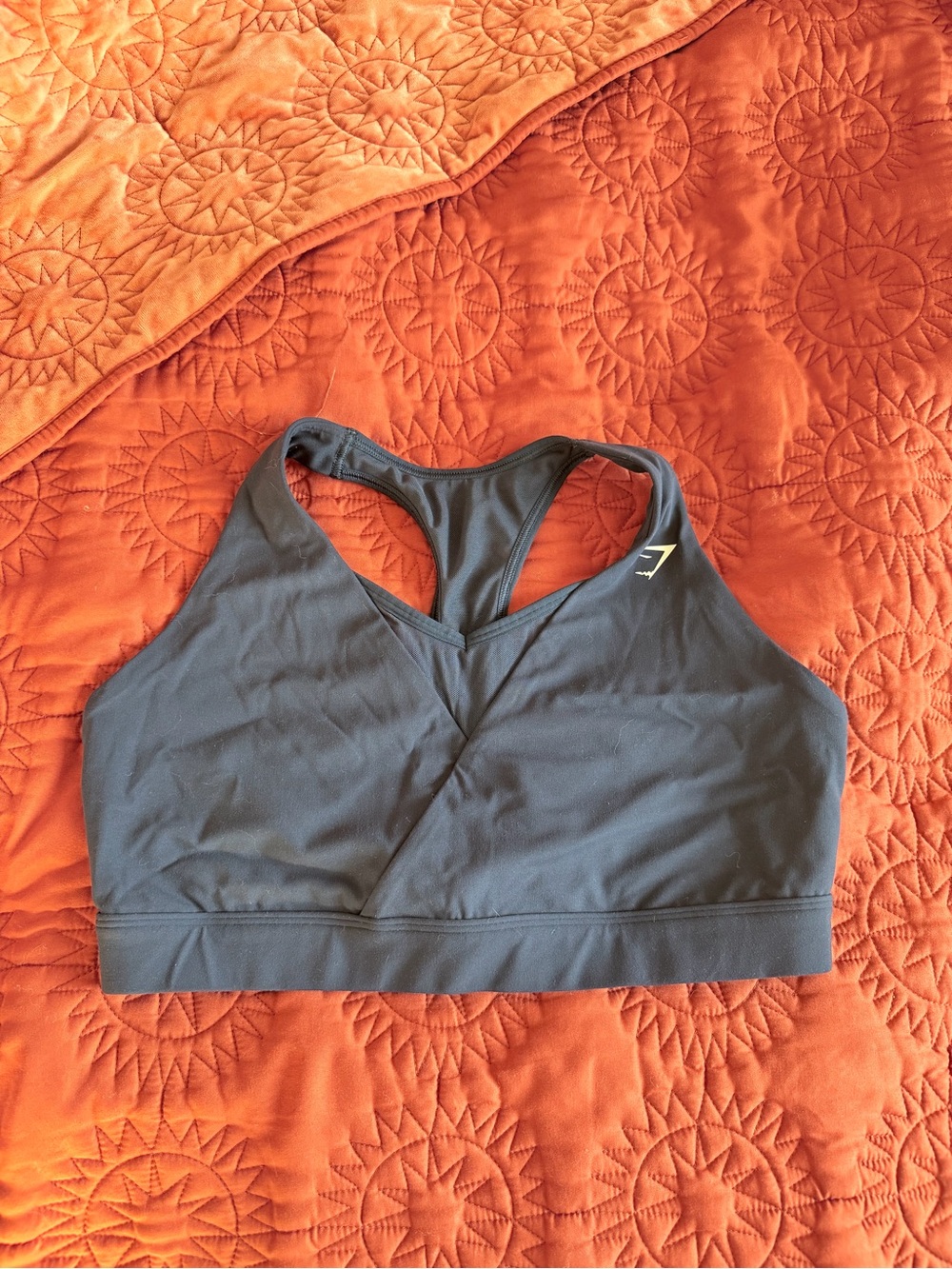 Gymshark Navy Blue Racerback Padded Sports Bra
